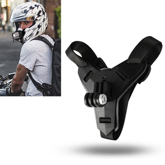 Helmet Belt Mount for GoPro Hero11 Black / HERO10 Black /9 Black /8 Black /7 /6 /5 /5 Session /4 Session /4 /3+ /3 /2 /1, DJI Osmo Action and Other Action Cameras(Black) - DJI & GoPro Accessories by buy2fix | Online Shopping UK | buy2fix