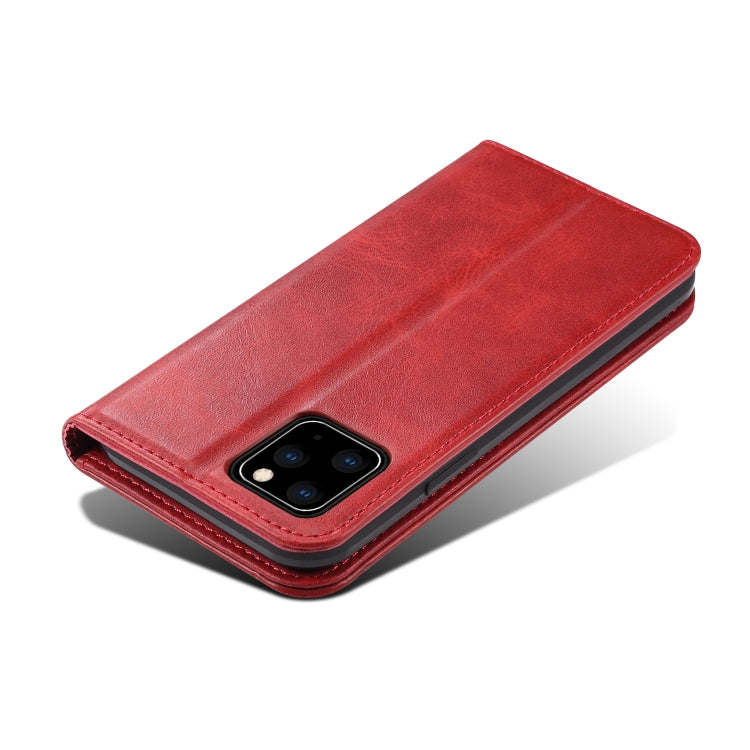 Suteni Calf Texture Horizontal Flip Leather Case with Holder & Card Slots & Wallet for iPhone 11(Red) - iPhone 11 Cases by Suteni | Online Shopping UK | buy2fix