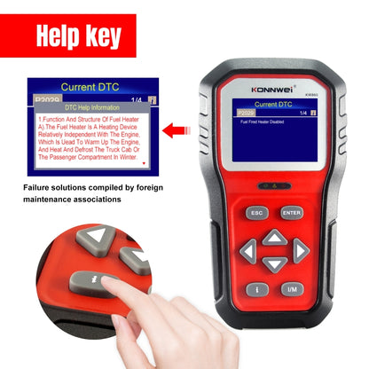 KONNWEI KW860 Car 2.8 inch TFT Color Screen Battery Tester Support 8 Languages / I Key Analysis Function - Code Readers & Scan Tools by KONNWEI | Online Shopping UK | buy2fix