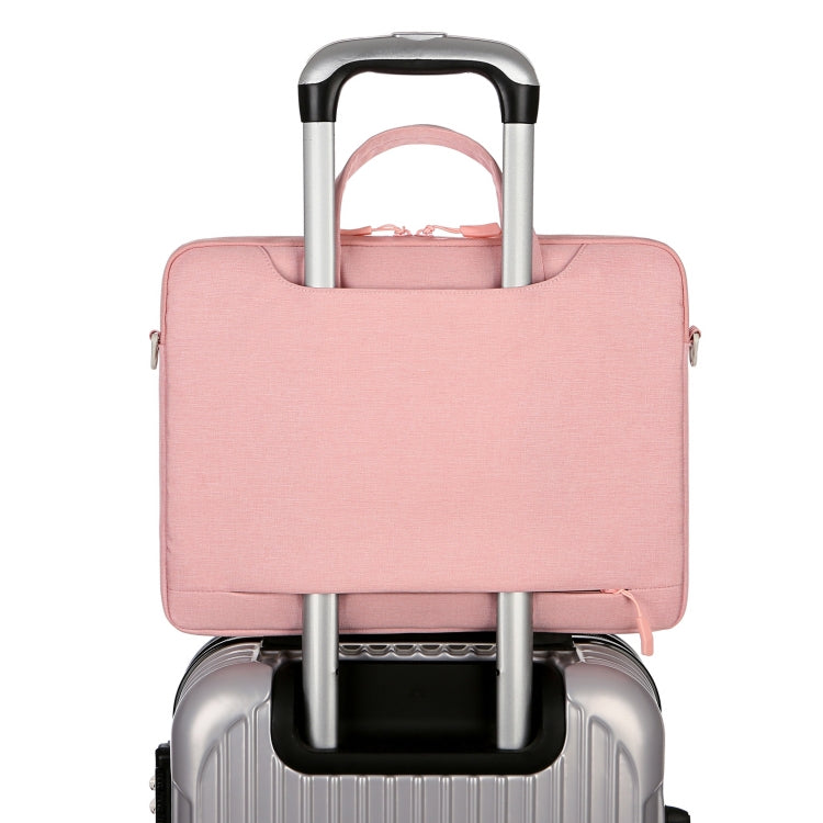 For 13.3-14 inch Laptop Multi-function Laptop Single Shoulder Bag Handbag(Pink) - Computer & Networking by buy2fix | Online Shopping UK | buy2fix
