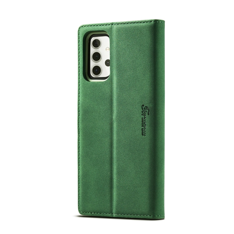 For Samsung Galaxy A32 5G Forwenw F1 Series Matte Strong Magnetism Horizontal Flip Leather Case with Holder & Card Slots & Wallet & Photo Frame(Green) - Galaxy Phone Cases by Forwenw | Online Shopping UK | buy2fix