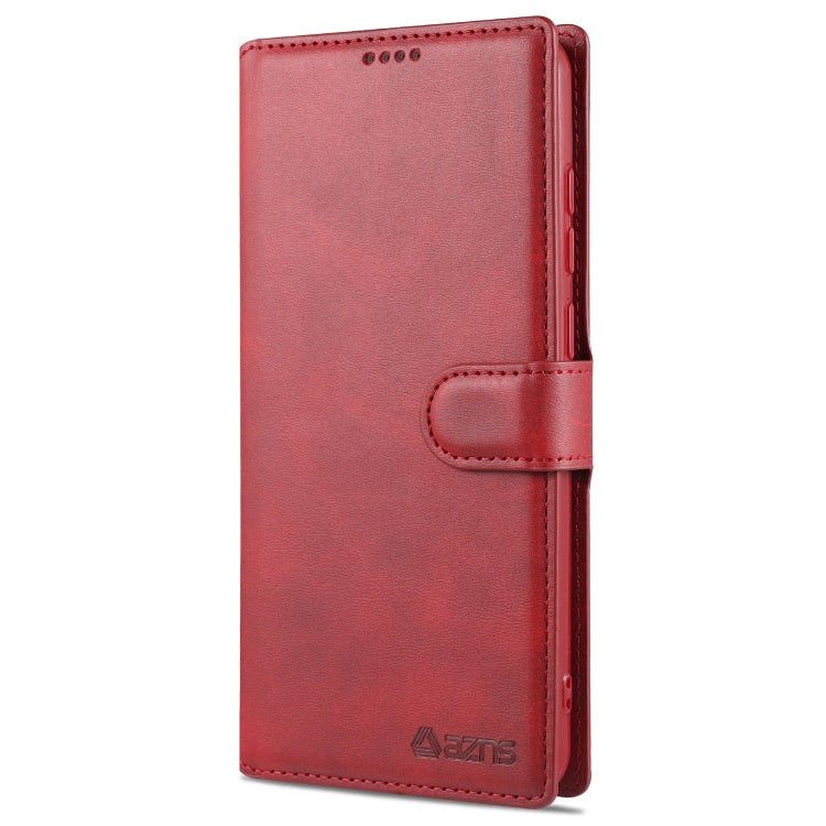 For Samsung Galaxy A52 5G / 4G AZNS Calf Texture Horizontal Flip Leather Case with Holder & Card Slots & Wallet & Photo Frame(Red) - Galaxy Phone Cases by AZNS | Online Shopping UK | buy2fix