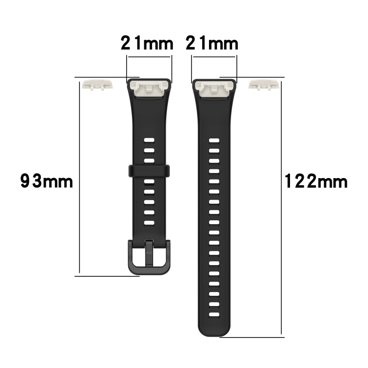 For Huawei Honor Band 6 TPU Watch Band, Size: One Size(Purple) - Smart Wear by buy2fix | Online Shopping UK | buy2fix