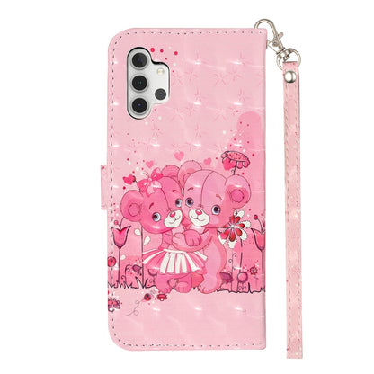 For Samsung Galaxy A32 5G 3D Pattern Horizontal Flip PU Leather Case with Holder & Card Slots & Wallet(Little Bear) - Galaxy Phone Cases by imak | Online Shopping UK | buy2fix