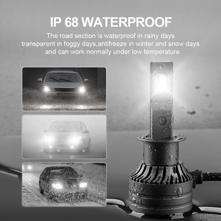 P1 H1 2 PCS DC9-36V / 30W / 6000K / 10000LM IP68 Waterproof Car LED Headlight(Cold White Light) - In Car by buy2fix | Online Shopping UK | buy2fix