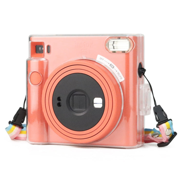 Clear Crystal Camera Bag with Shoulder Strap for Fujifilm Instax Square SQ1 - Camera Accessories by buy2fix | Online Shopping UK | buy2fix