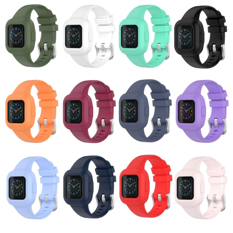 For Garmin Vivofit JR3 Silicone Pure Color Watch Band(Teal) - Watch Bands by buy2fix | Online Shopping UK | buy2fix