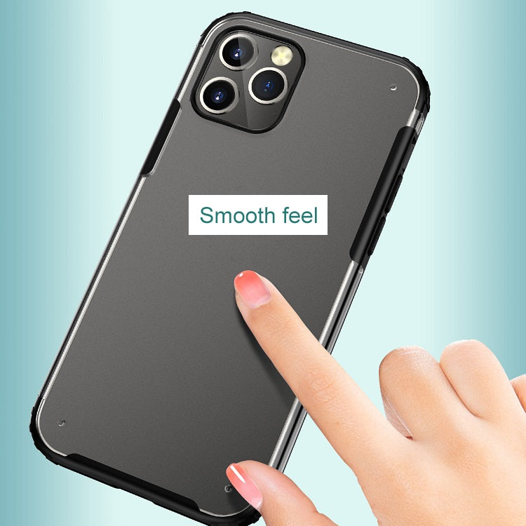 For iPhone 12 Pro Max Shockproof Ultra-thin Frosted TPU + PC Protective Case(Black) - iPhone 12 Pro Max Cases by WK | Online Shopping UK | buy2fix