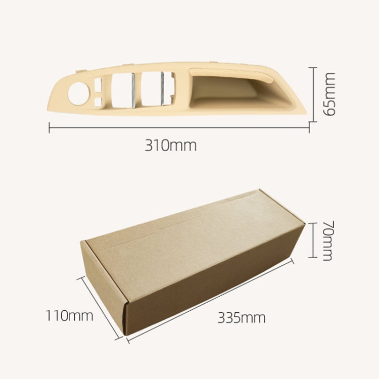 Car Left Front Inner Door Armrest for BMW  5 Series F10 / F18, Left Driving(Beige) - In Car by buy2fix | Online Shopping UK | buy2fix