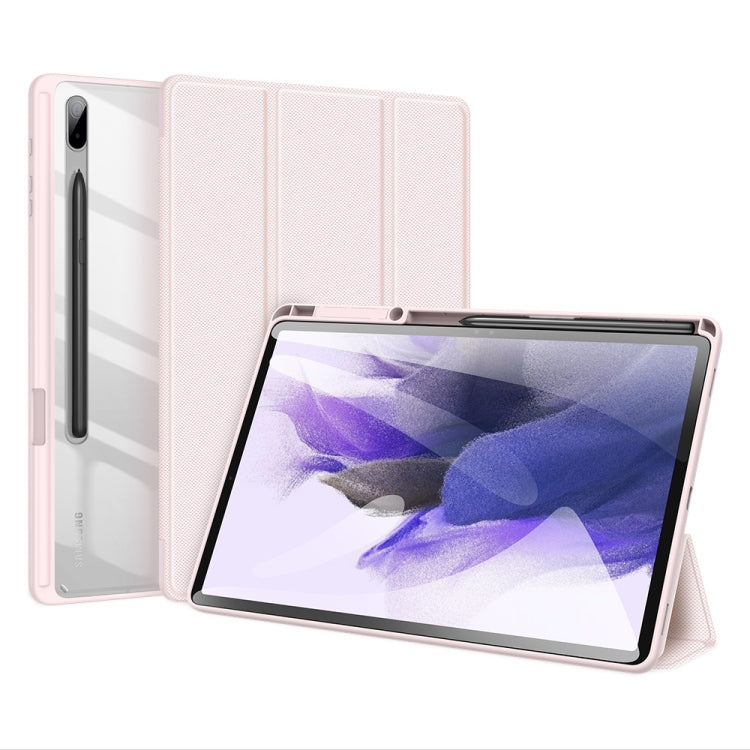 For Samsung Galaxy Tab S8+ / Tab S8 Plus /  Tab S7 FE / Tab S7+ DUX DUCIS TOBY Series Antiskid PU Leather + PC + TPU Horizontal Flip Case with Holder & Pen Slot & Sleep / Wake-up Function(Pink) - Galaxy Tab S8+ Cases by DUX DUCIS | Online Shopping UK | buy2fix