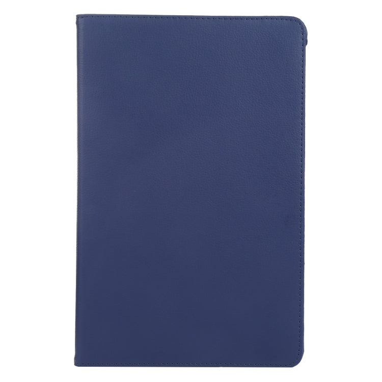 For Huawei MatePad Pro 12.6 2021 360 Degree Rotation Litchi Texture Horizontal Flip Leather Case with Holder(Dark Blue) - Huawei by buy2fix | Online Shopping UK | buy2fix