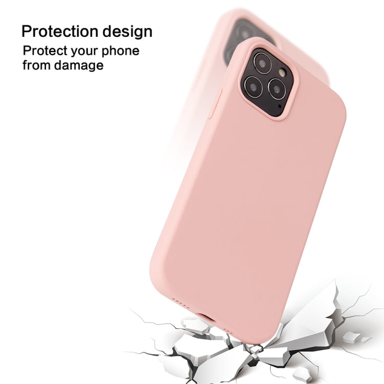 For iPhone 13 Pro Solid Color Liquid Silicone Shockproof Protective Case (White) - iPhone 13 Pro Cases by buy2fix | Online Shopping UK | buy2fix