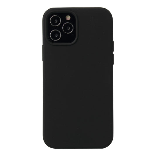 For iPhone 13 Pro Max Solid Color Liquid Silicone Shockproof Protective Case (Black) - iPhone 13 Pro Max Cases by buy2fix | Online Shopping UK | buy2fix