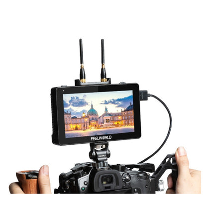 FEELWORLD FT6 FR6 2 in 1 1920x1080 5.5 inch HDR Long distance Wireless Image Transmission Director Camera Monitor - Camera Accessories by FEELWORLD | Online Shopping UK | buy2fix