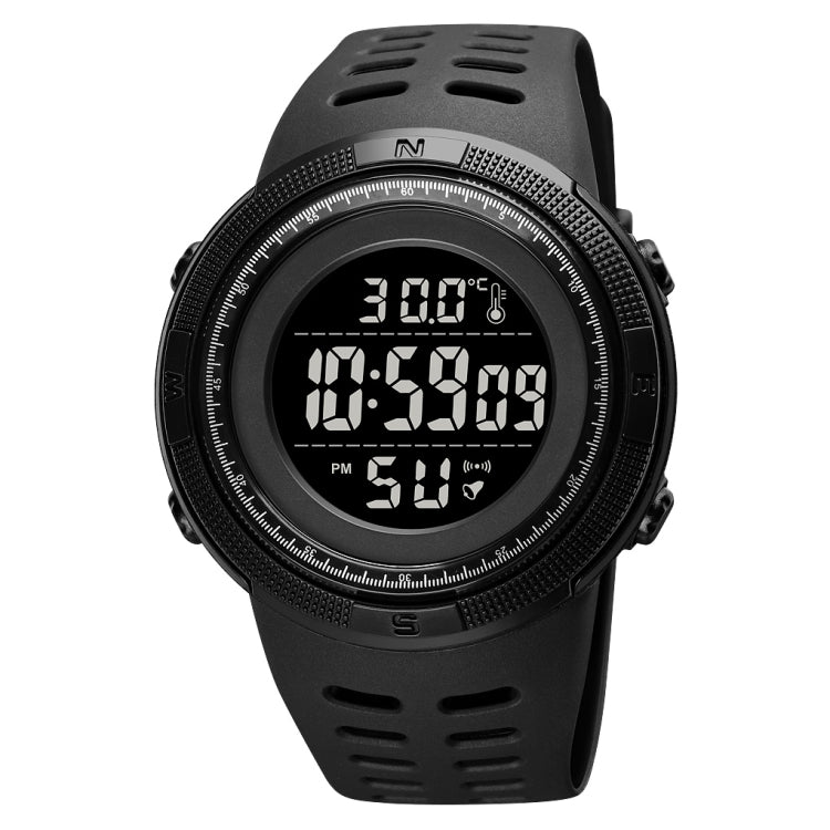 SKMEI 1681 Multifunctional LED Digital Display Luminous Electronic Watch, Support Body / Ambient Temperature Measurement(Black) - LED Digital Watches by SKMEI | Online Shopping UK | buy2fix