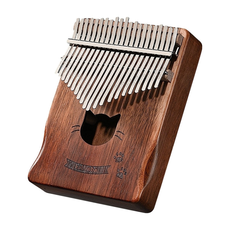 21 Tone Acacia Wood Thumb Piano Kalimba Musical Instruments(Brown-Cat) - Keyboard Instruments by buy2fix | Online Shopping UK | buy2fix