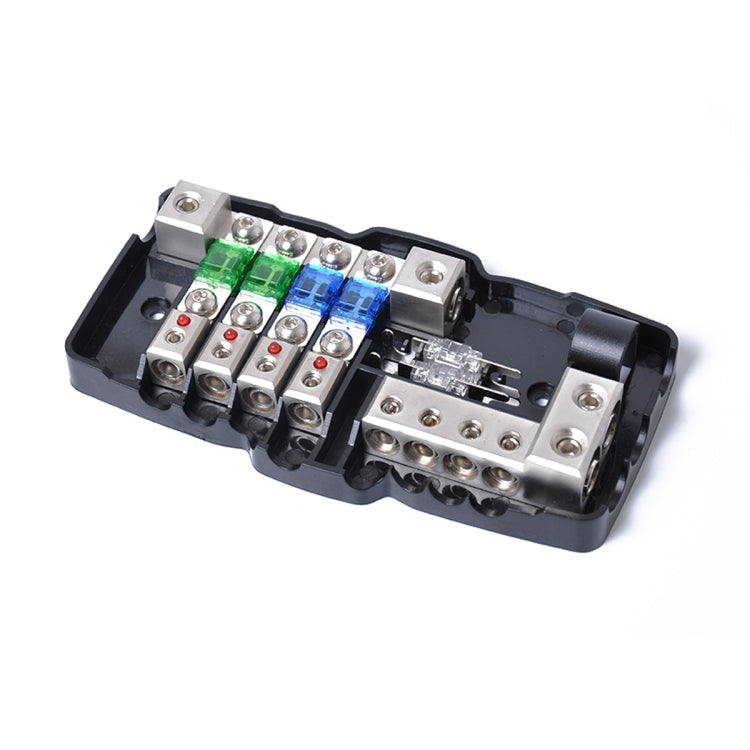 A0529 Multi-functional LED Car Audio Stereo Mini ANL Fuse Box with Wrench - In Car by buy2fix | Online Shopping UK | buy2fix