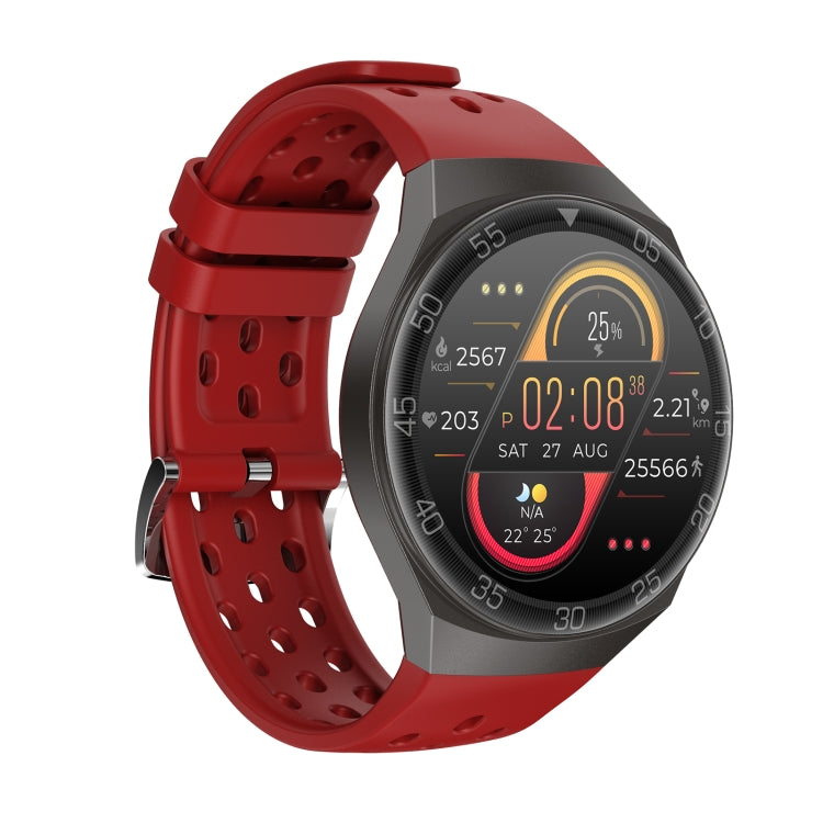 MT68 1.28 inch IPS Screen Bluetooth 5.0 IP67 Waterproof Smart Watch, Support Sleep Monitor / Multi-sports Mode / Heart Rate Monitor / Blood Pressure Monitoring(Red) - Smart Wear by buy2fix | Online Shopping UK | buy2fix