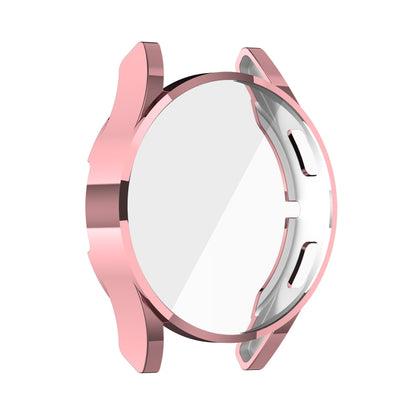 For Samung Galaxy Watch4 40mm Full Coverage TPU Electroplating Protective Case Cover(Pink) - Smart Wear by buy2fix | Online Shopping UK | buy2fix