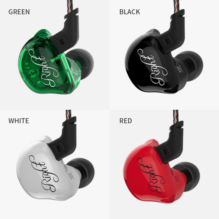 KZ ZSR 6-unit Ring Iron In-ear Wired Earphone, Mic Version(Red) - In Ear Wired Earphone by KZ | Online Shopping UK | buy2fix