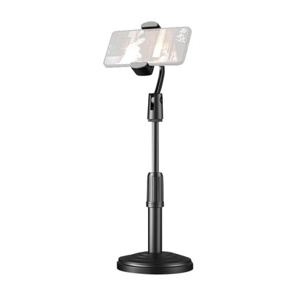 Desktop Stand Mobile Phone Tablet Live Broadcast Stand Telescopic Disc Stand, Style:Holder + Remote Control(Black) - Consumer Electronics by buy2fix | Online Shopping UK | buy2fix