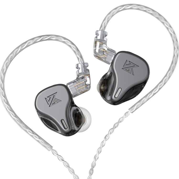 KZ DQ6 3-unit Dynamic HiFi In-Ear Wired Earphone No Mic(Grey) - In Ear Wired Earphone by KZ | Online Shopping UK | buy2fix