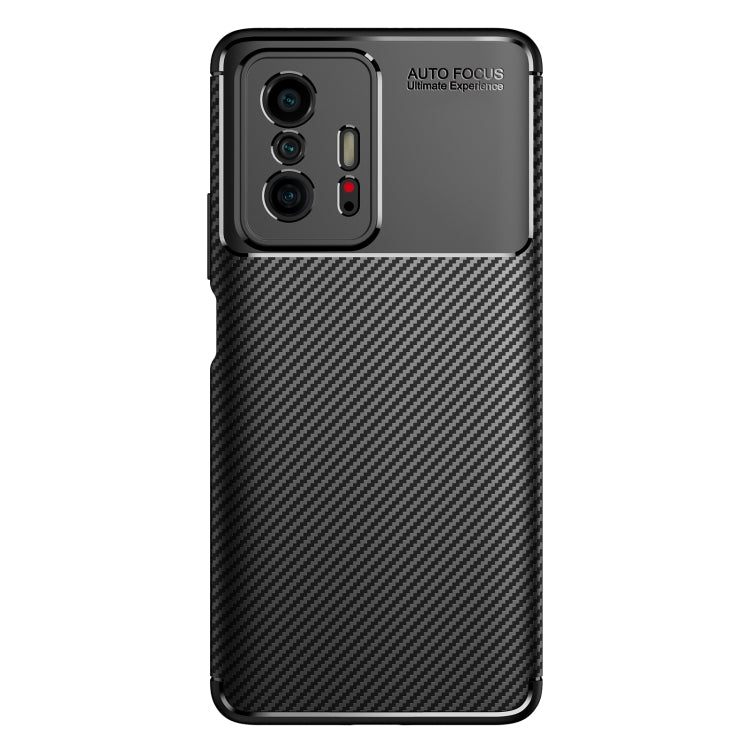 For Xiaomi Mi 11T / 11T Pro Carbon Fiber Texture Shockproof TPU Case(Black) - Xiaomi Accessories by buy2fix | Online Shopping UK | buy2fix