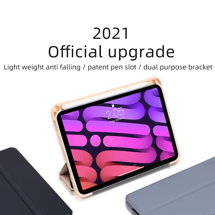 For iPad mini 6 / mini 2024 Mutural Pinyue Series Horizontal Flip Tablet Case with Holder & Pen Slot & Sleep / Wake-up Function(Purple) - iPad mini 6 Cases by Mutural | Online Shopping UK | buy2fix