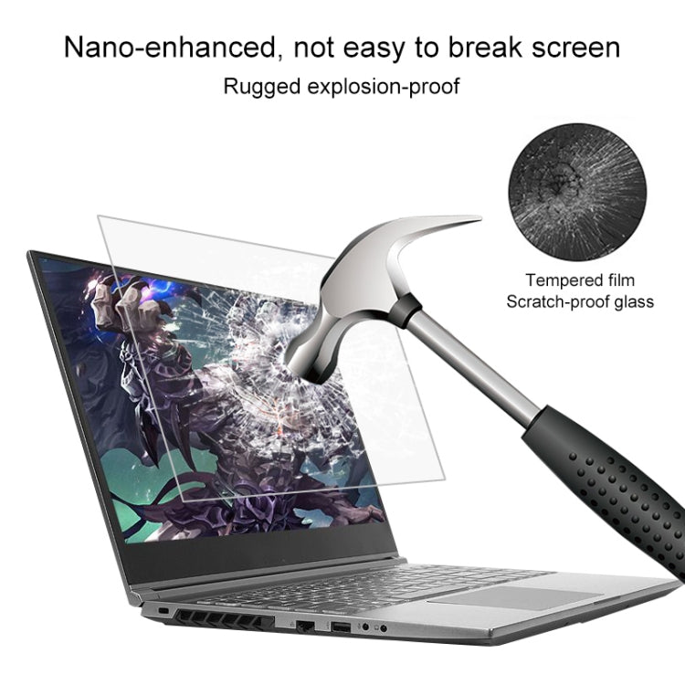 Laptop Screen HD Tempered Glass Protective Film For MECHREVO Z3 Air-S 15.6 inch - Computer & Networking by buy2fix | Online Shopping UK | buy2fix