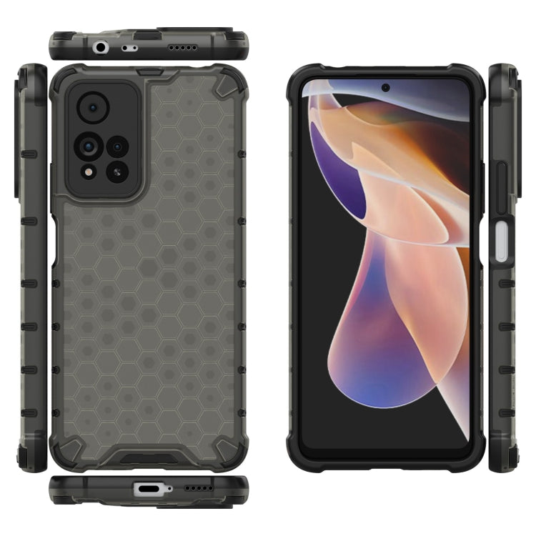 For Xiaomi Redmi Note 11 Pro 5G Shockproof Honeycomb PC + TPU Phone Case(Black) - Xiaomi Accessories by buy2fix | Online Shopping UK | buy2fix