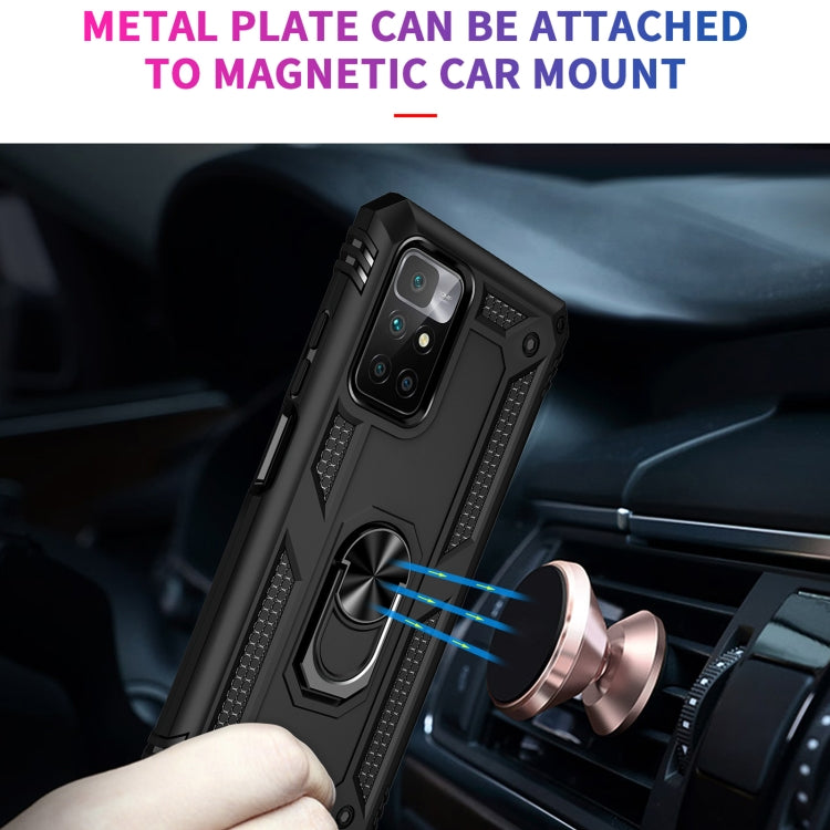 For Xiaomi Redmi 10 Shockproof TPU + PC Phone Case with 360 Degree Rotating Holder(Black) - Xiaomi Cases by buy2fix | Online Shopping UK | buy2fix