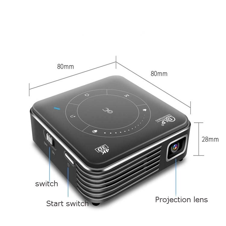 P11 854x480 DLP Smart Projector With Infrared Remote Control, Android 9.0, 4GB+32GB, US Plug - Consumer Electronics by buy2fix | Online Shopping UK | buy2fix