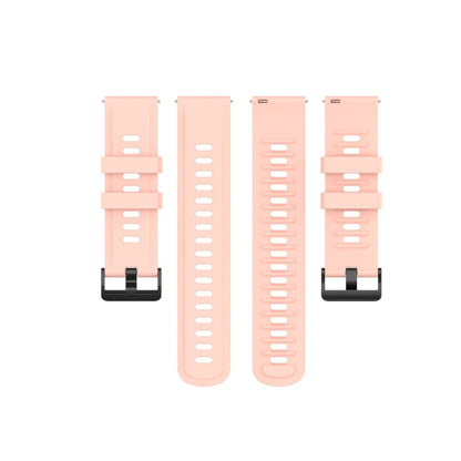 For Amazfit GTR Silicone Smart Watch Watch Band, Size:20mm(Light Pink) - Watch Bands by buy2fix | Online Shopping UK | buy2fix