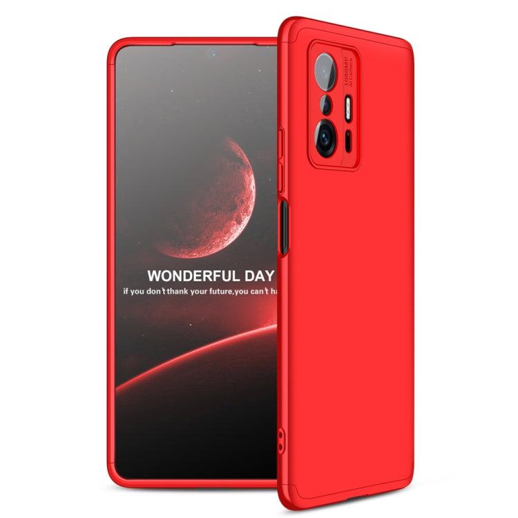 For Xiaomi Mi 11T GKK Three Stage Splicing Full Coverage PC Phone Case(Red) - Xiaomi Cases by GKK | Online Shopping UK | buy2fix