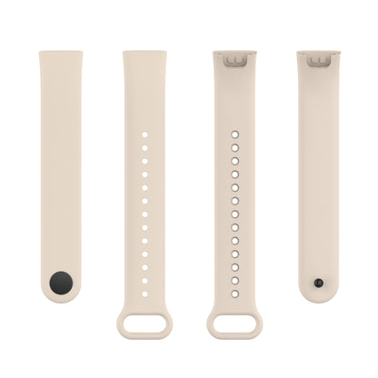 For Xiaomi Redmi Smart Band Pro Silicone Watch Band(Ivory) - Smart Wear by buy2fix | Online Shopping UK | buy2fix