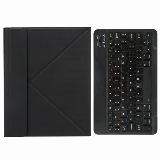 H-102 Bluetooth Keyboard Leather Case with Rear Three-fold Holder For iPad 10.2 2020 & 2019 / Pro 10.5 inch(Black) - Universal by buy2fix | Online Shopping UK | buy2fix