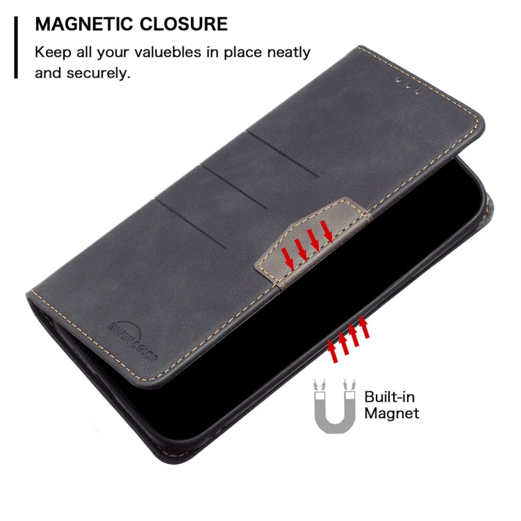 For Xiaomi 12 Magnetic Splicing Leather Phone Case(Black) - Xiaomi Accessories by buy2fix | Online Shopping UK | buy2fix