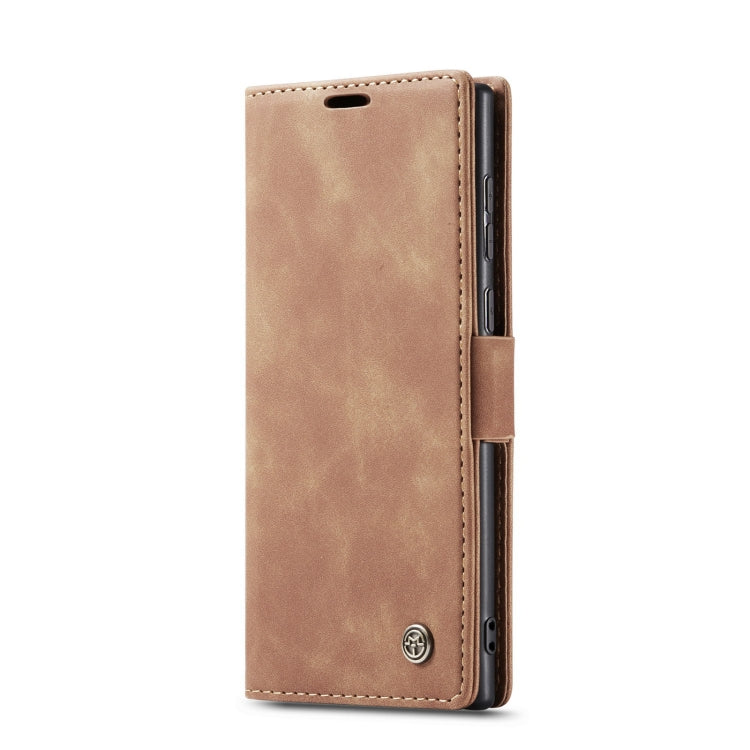 For Samsung Galaxy S22 Ultra 5G CaseMe 013 Multifunctional Leather Phone Case(Brown) - Samsung Accessories by CaseMe | Online Shopping UK | buy2fix