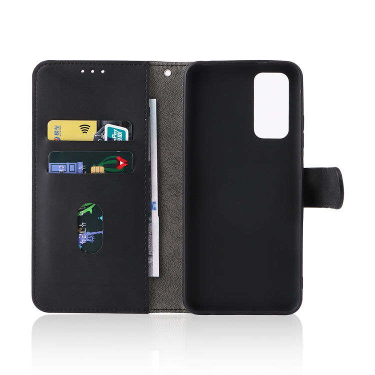 For Xiaomi Redmi Note 11 / Note 11S Global Skin Feel Magnetic Buckle Leather Phone Case(Black) - Xiaomi Accessories by buy2fix | Online Shopping UK | buy2fix