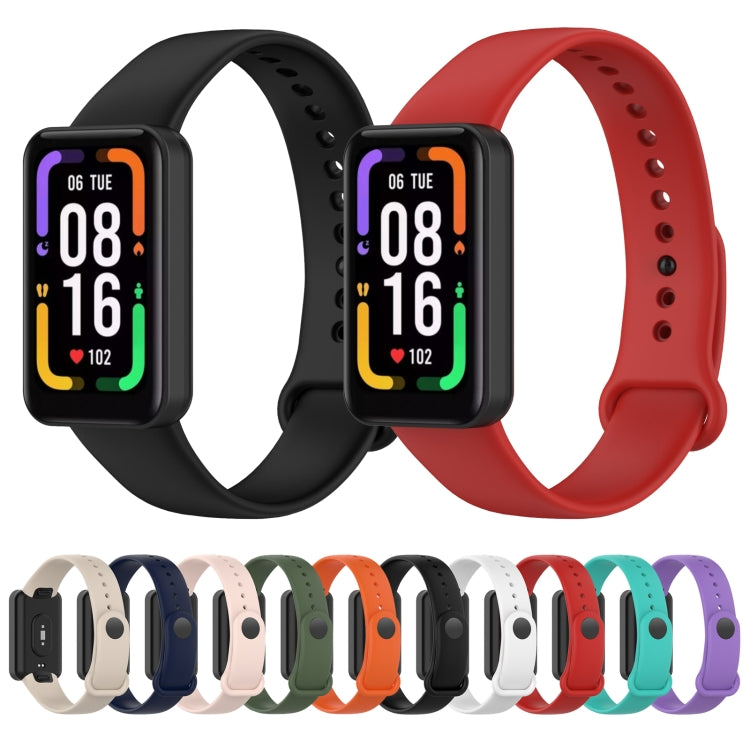 For Xiaomi Redmi Band Pro Solid Color Silicone Watch Band(Black) - Smart Wear by buy2fix | Online Shopping UK | buy2fix