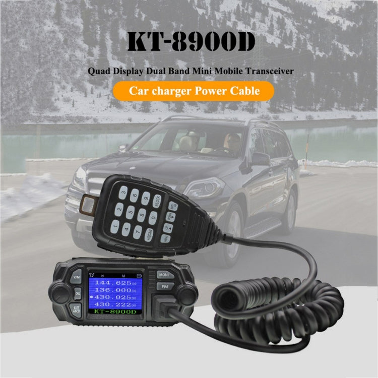 QYT KT-8900D Mini 25W Dual Band Mobile Radio Walkie Talkie for Car - Consumer Electronics by buy2fix | Online Shopping UK | buy2fix