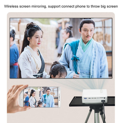 YG530 LED Small 1080P Wireless Screen Mirroring Projector, Power Plug:UK Plug(White) - Consumer Electronics by buy2fix | Online Shopping UK | buy2fix