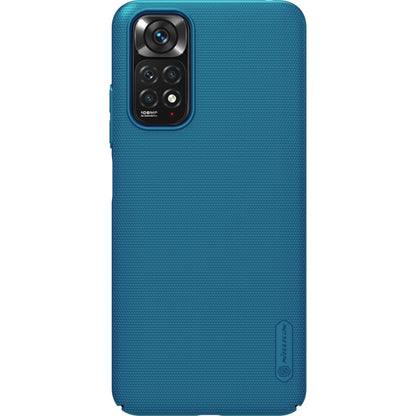 For Xiaomi Redmi Note 11S NILLKIN Frosted PC Phone Case(Blue) - Xiaomi Cases by NILLKIN | Online Shopping UK | buy2fix