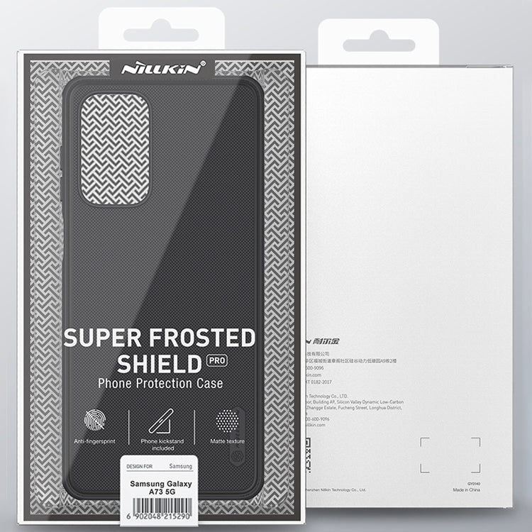 For Samsung Galaxy A73 5G NILLKIN Super Frosted Shield Pro PC + TPU Phone Case(Black) - Galaxy Phone Cases by NILLKIN | Online Shopping UK | buy2fix