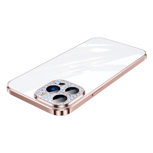 For iPhone 11 SULADA Diamond Lens Protector Plated Frosted Case (Pink) - iPhone 11 Cases by SULADA | Online Shopping UK | buy2fix