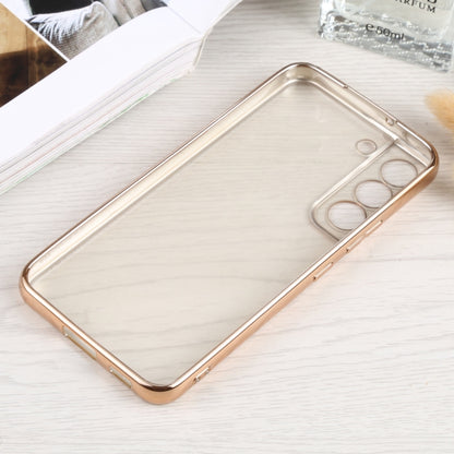 For Samsung Galaxy S22 5G SULADA Electroplating Shockproof Ultra-thin Matte TPU Phone Case(Gold) - Galaxy S22 5G Cases by SULADA | Online Shopping UK | buy2fix