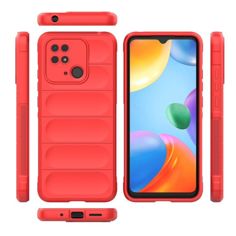 For Xiaomi Redmi 10C Magic Shield TPU + Flannel Phone Case(Black) - Xiaomi Accessories by buy2fix | Online Shopping UK | buy2fix
