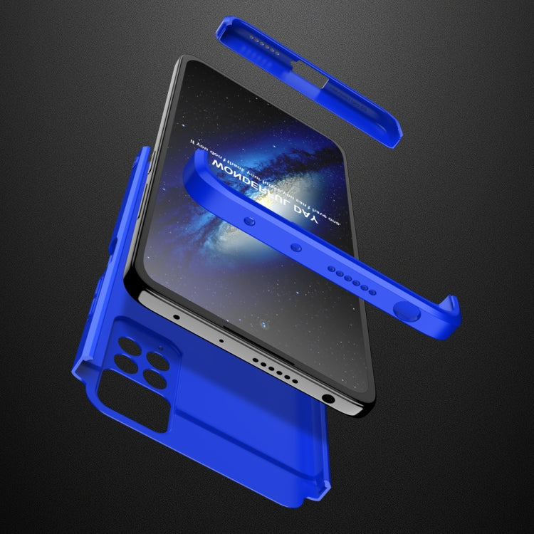 For Xiaomi Redmi Note 11 Pro 4G / 5G Global GKK Three Stage Splicing Full Coverage PC Case(Blue) - Redmi Note 11 Pro Case by GKK | Online Shopping UK | buy2fix