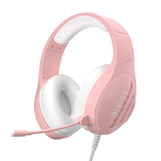 Anivia A10 3.5mm Wired Music Headset with Mic(Pink) - Multimedia Headset by SADES | Online Shopping UK | buy2fix
