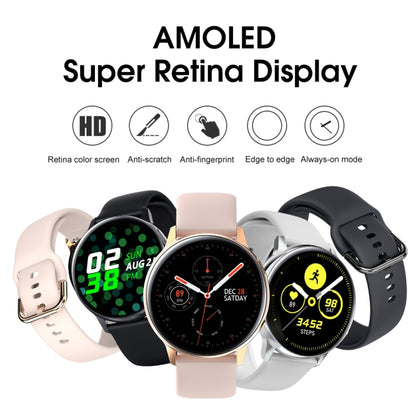 SG2 1.2 inch AMOLED Screen Smart Watch, IP68 Waterproof, Support Music Control / Bluetooth Photograph / Heart Rate Monitor / Blood Pressure Monitoring(Silver) - Smart Wear by buy2fix | Online Shopping UK | buy2fix